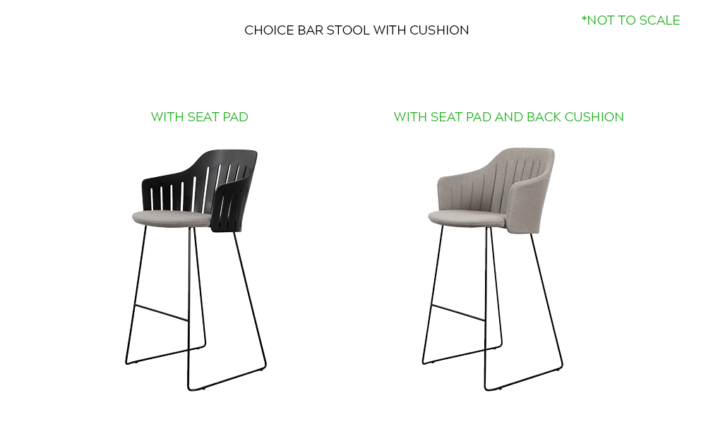 Caneline Choice Bar Stool With Cushion